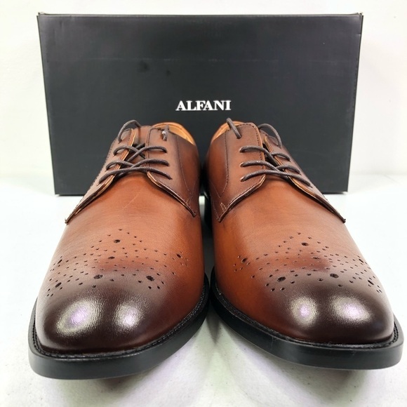 Alfani Darwin Tan Oxford Dress Shoes - Picture 5 of 11